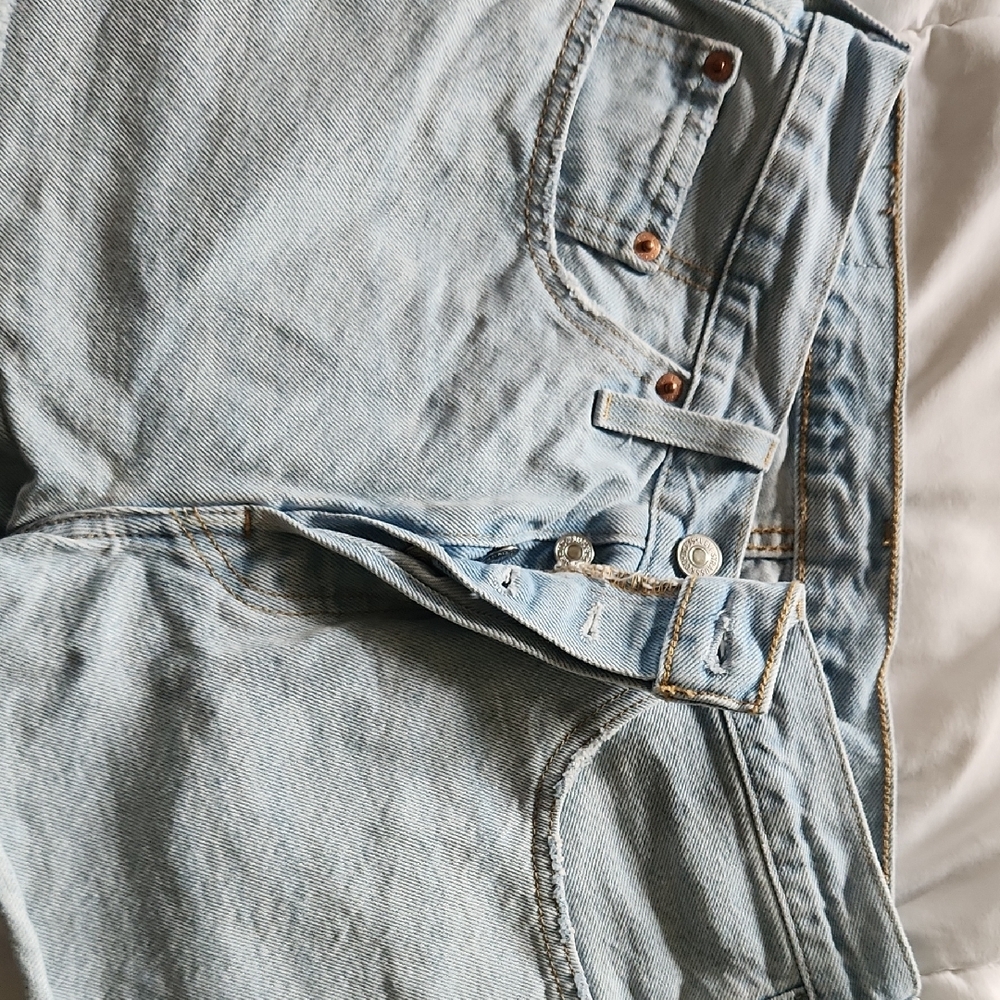 Light Blue Denim Shorts